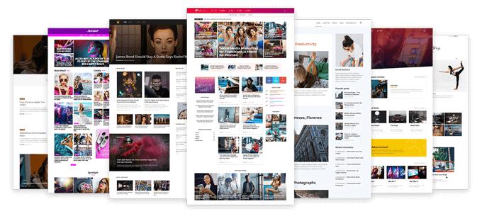 Newspaper Theme Design Layouts