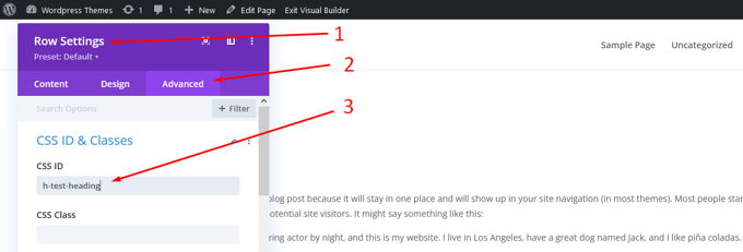 Add anchor in WordPress using DiviBuilder Add anchor in WordPress using DiviBuilder