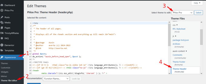 Add Meta Tag to WordPress editing header.php Add Meta Tag to WordPress editing header.php