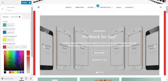 Ashe Theme review color mixer