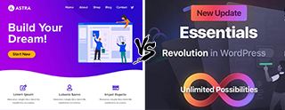 Astra vs Essentials Theme comparison [2025]