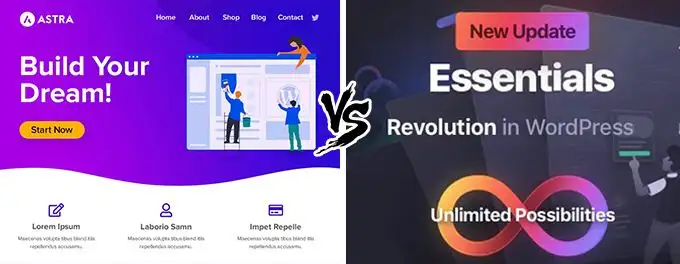 Astra vs Essentials Astra vs Essentials