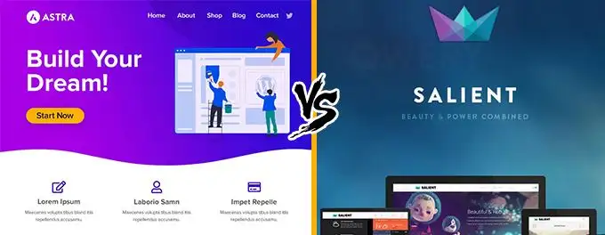 Astra vs Salient comparison Astra vs Salient