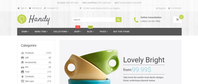 Handy Best Shopify Themes [2025]