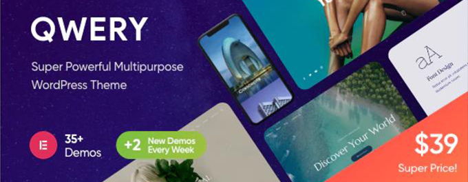 Qwery Best Wordpress Themes [2025]