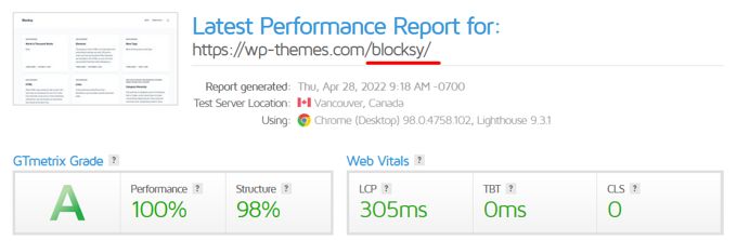 Blocksy Theme review laadtijden