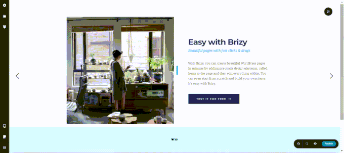 Brizy Pagebuilder review: Padding Brizy Pagebuilder review: Padding