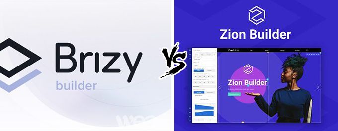 Brizy vs Zion-Builder comparison Brizy vs Zion-Builder