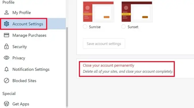 Close Your WordPress.com Account Close Your WordPress.com Account