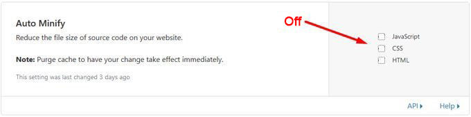Cloudflare compression html css javascript off