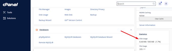 Cpanel account has reached storage limits Cpanel account has reached storage limits