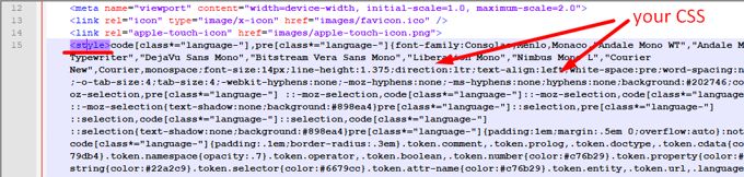 creating inline CSS creating inline CSS
