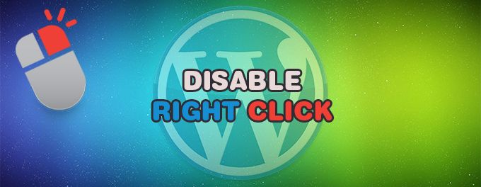 Disable Right Click WordPress Disable Right Click WordPress
