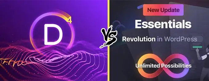 Divi vs Essentials comparison Divi vs Essentials