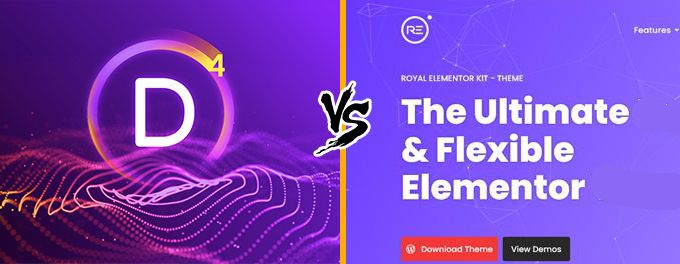 Divi vs Royal Elementor Divi vs Royal Elementor