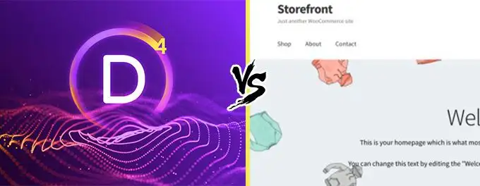 Divi vs Storefront Divi vs Storefront