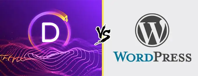Divi vs Wordpress comparison Divi vs Wordpress