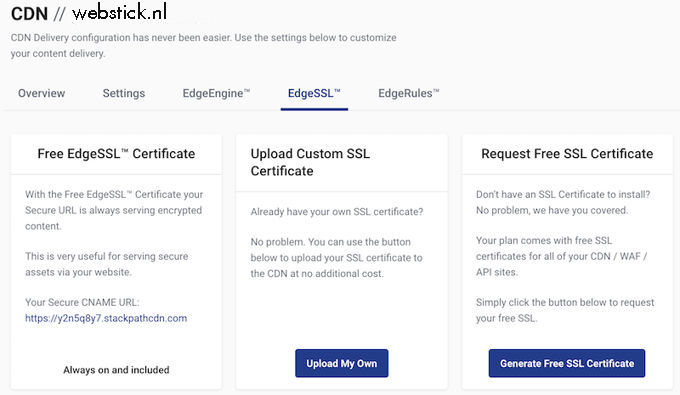Make Wordpress website faster with Stackpath edge SSL