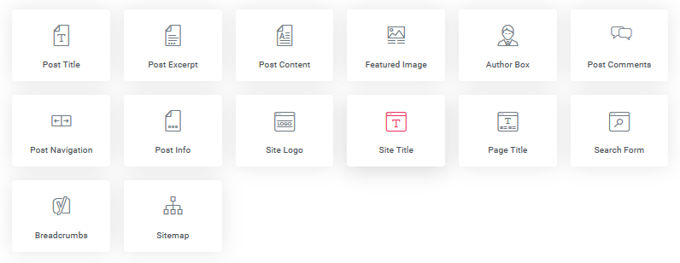 Elementor theme elements Elementor theme elements