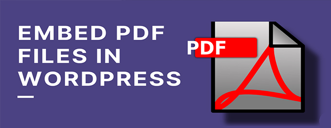Embed PDF in WordPress Embed PDF in WordPress