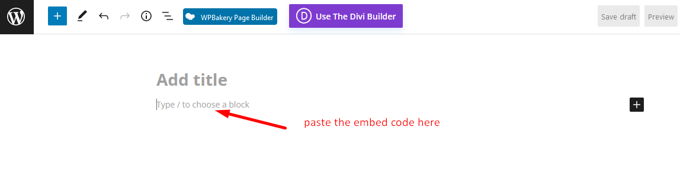 Embedding Youtube videos in Wordpress Gutenberg embed code Embedding Youtube videos in Wordpress Gutenberg embed code