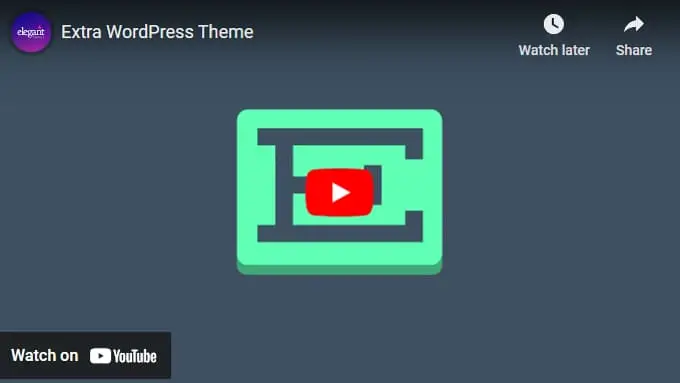 Extra Theme Youtube Video Extra Theme Youtube Video