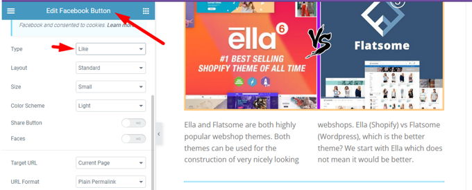 Facebook Like Button WordPress Elementor Facebook Like Button WordPress Elementor