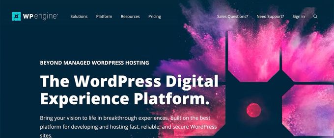WP-Engine - fastest Wordpress hosting