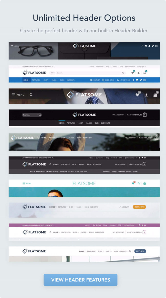 Flatsome Woocommerce Headers Flatsome Woocommerce Headers