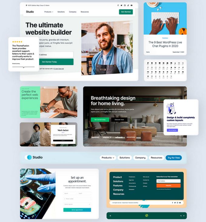 Templates library Fusion-builder: Templates library