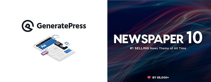 Generatepress vs Newspaper comparison