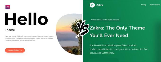Comparison of Hello and Zakra