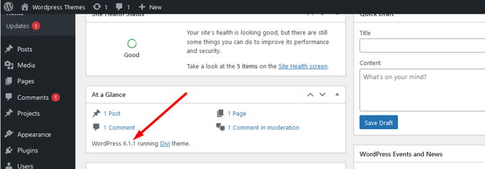 How to check Wordpress version At a Glance How to check Wordpress version At a Glance