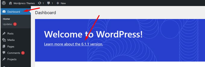 How to check Wordpress version WP-Dashboard How to check Wordpress version WP-Dashboard