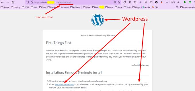 How to tell if a site is Wordpress read me file How to tell if a site is Wordpress read me file