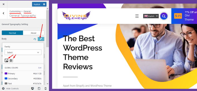 Change Font Color in WP with Theme Customizer Change Font Color in WP with Theme Customizer