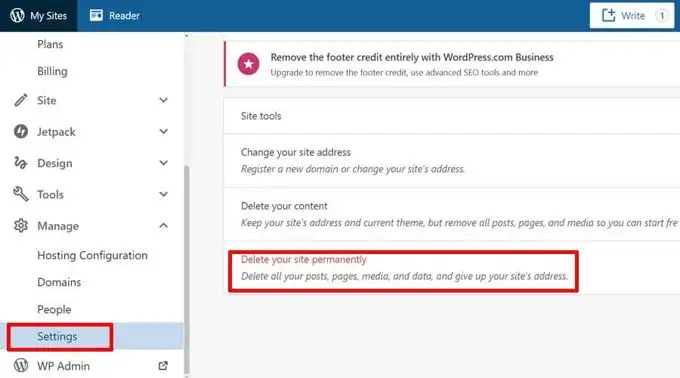 How to Delete a WordPress.com Site How to Delete a WordPress.com Site