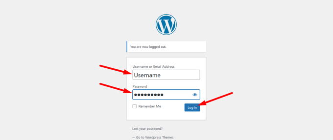 How to log into Wordpress default way How to log into Wordpress default way