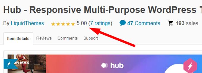Hub Theme ratings Hub Theme review ratings
