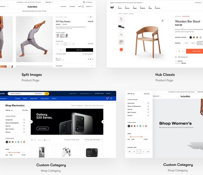 Hub theme review shopping layouts Hub theme review shopping layouts