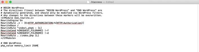 Increase Memory Limit Wordpress with .htaccess Increase Memory Limit Wordpress with .htaccess