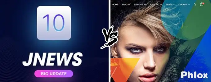 JNews vs Phlox review JNews vs Phlox