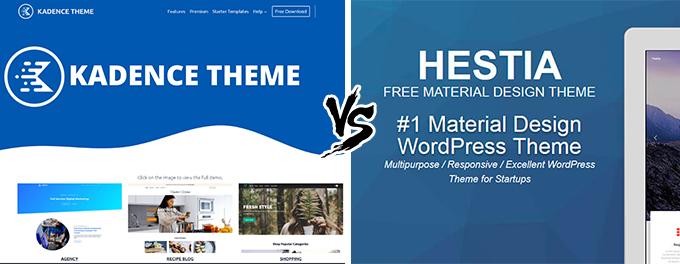Kadence vs Hestia review Kadence vs Hestia