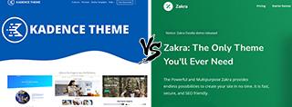 Kadence vs Zakra Theme comparison [2025]