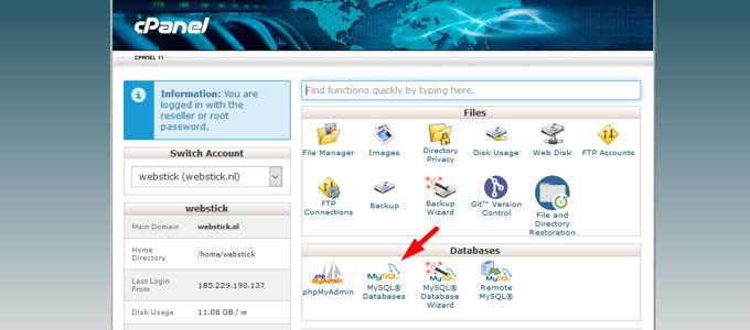 MySQL databases MySQL databases