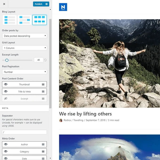 Neve theme review Blog booster