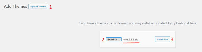 Neve Theme review installation
