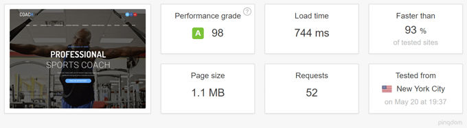 OceanWP Theme Performance grade OceanWP Theme Performance grade