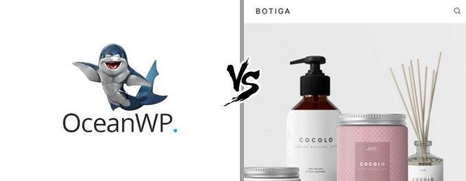 Ocean-WP vs Botiga comparison Ocean-WP vs Botiga