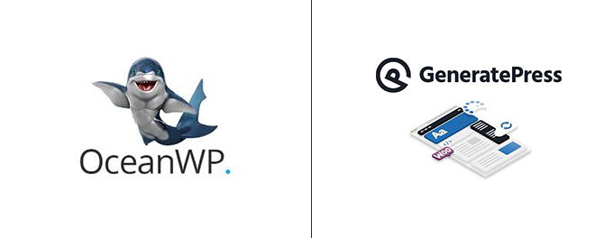GeneratePress versus OceanWP comparison image